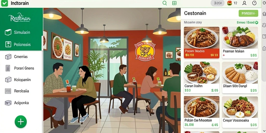 Layar leaderboard menampilkan peringkat pemain secara real-time.