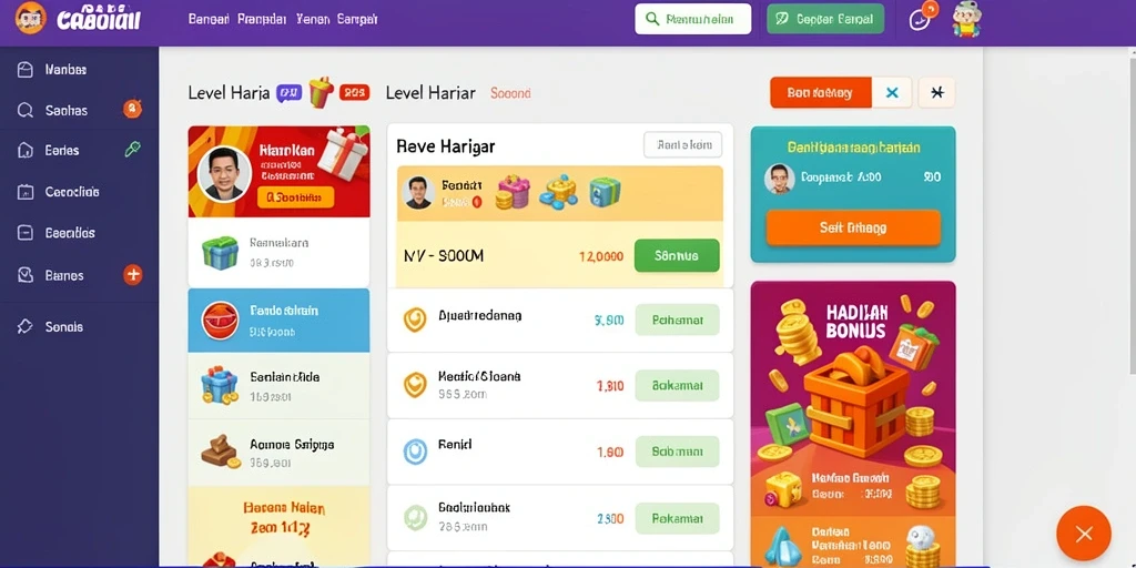 Kustomisasi karakter yang lengkap dan menarik.